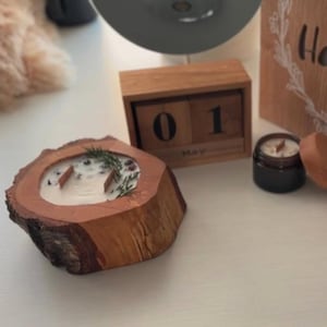 Bastelset zum herstellen einer Kerze aus Holz | Kit zur Herstellung von Kerzen mit Holzdocht | Bastelset für Erwachsene | Bastelpackung | Kerze | Holzpflanzer