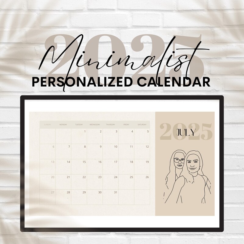Custom Calendar 2025 Etsy