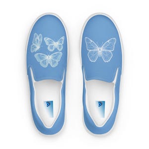 Butterfly Slip-On Canvas Shoes: Women&#39;s Converse Style