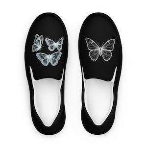 Butterfly Slip-On Canvas Shoes: Converse Style for Women & Girls