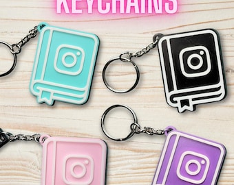 Bookish NFC-Schlüsselanhänger | Soziale Medien | Instagram | TikTok | Links | Visitenkarten