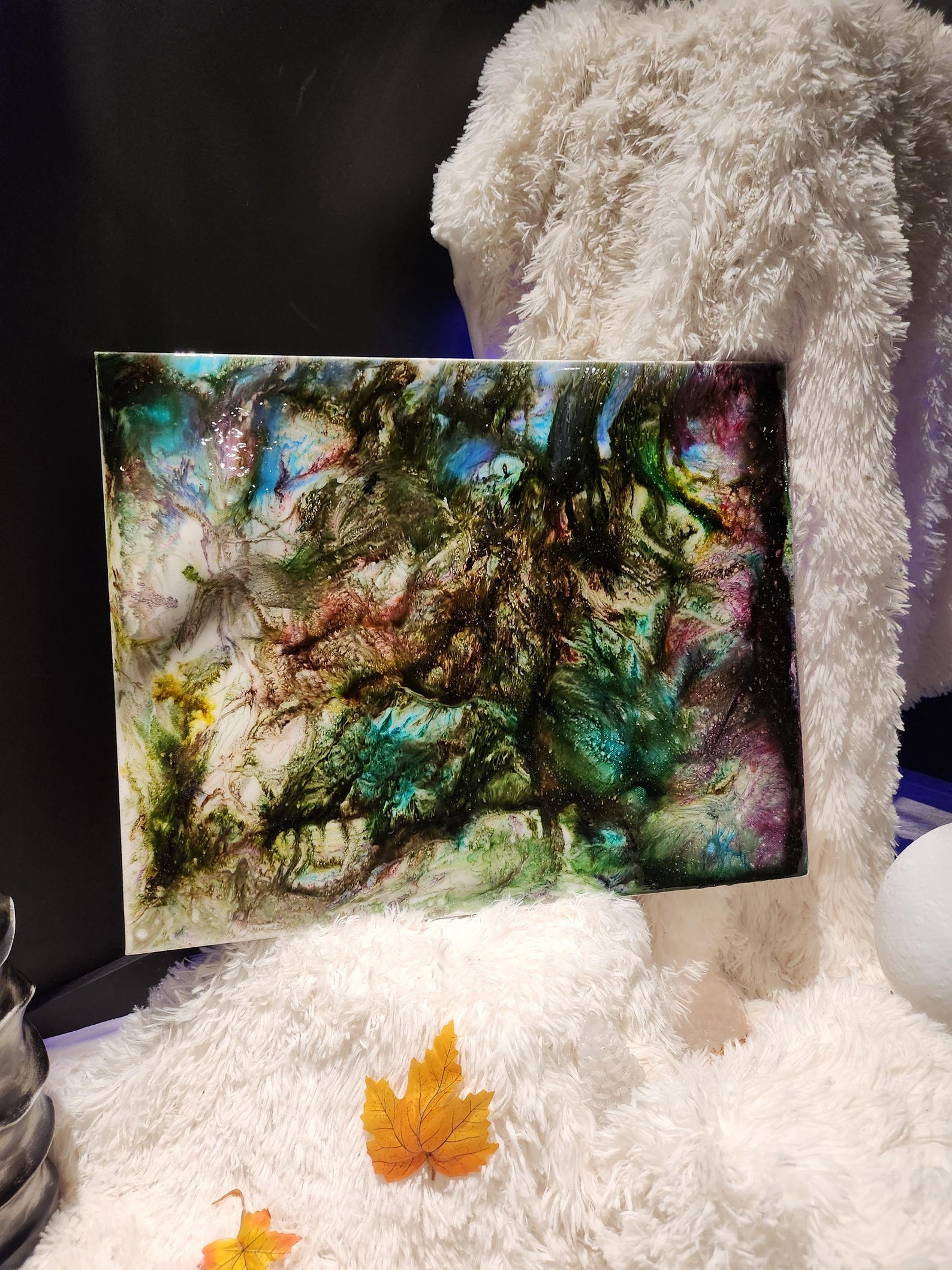 16x20 Painting Painted With the Epoxy Application Technique. Etsy Canada