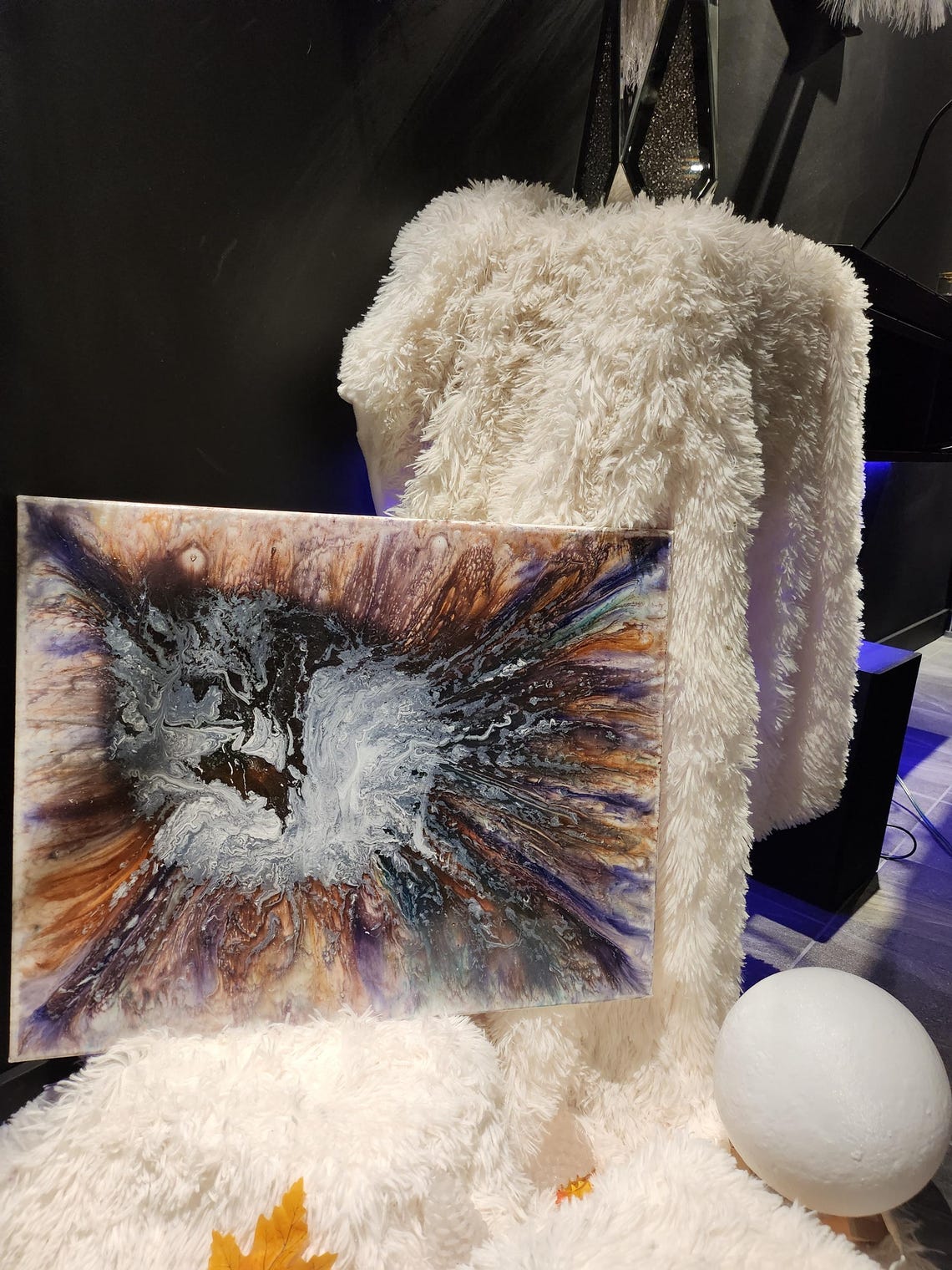 16x20 Painting Painted With the Epoxy Application Technique. Etsy Canada