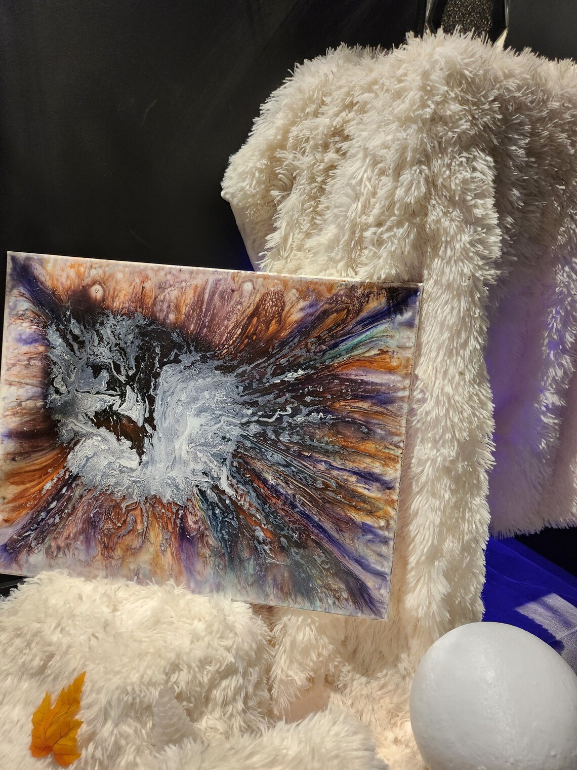 16x20 Painting Painted With the Epoxy Application Technique. Etsy Canada