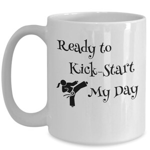 Funny martial arts girl gift mug, karate, jiu-jitsu, muay thai, judo, frav maga, taekwondo, kung fu, women, gift
