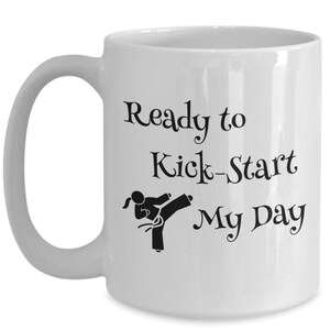 Custom martial arts girl funny gift mug, karate, jiu-jitsu, muay thai, judo, frav maga, taekwondo, kung fu, women, gift