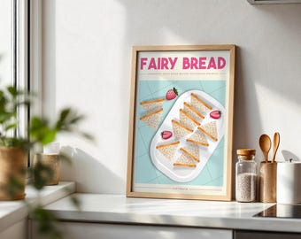 Fairy Bread Art Print: Australian Foodie Poster