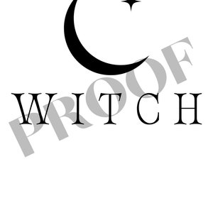 WITCH png/svg file for use on tshirts, tumblers and more!
