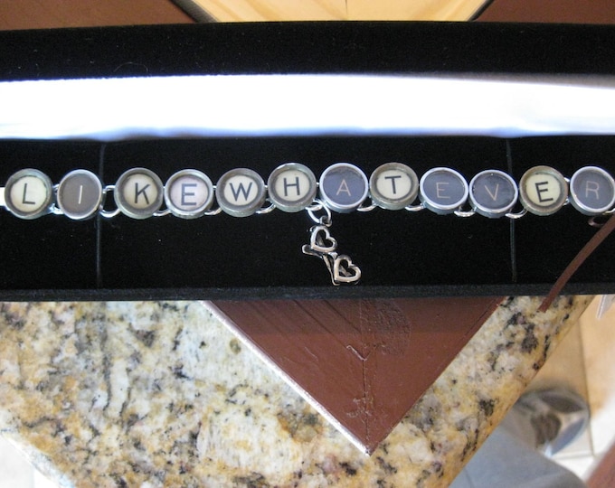 Custom/personalized Typewriter Key Bracelets Etsy