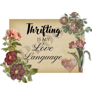 Thrifting is My Love Language Instant Download PNG/SVG