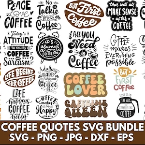 Coffee SVG Bundle, Funny Coffee SVG, Caffeine Queen, Coffee Lovers, Coffee Obsessed, Mug Svg, Coffee mug, Cut File Cricut, Silhouette file