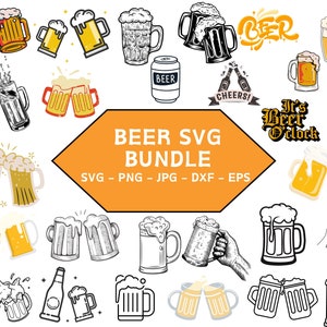 BEER SVG BUNDLE, Beer Clipart Bundle, Beer Svg for Cricut, Beer bottle svg, Beer mugs svg, Alcohol Svg, Craft Beer Svg, Drinking Svg