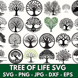Tree svg Bundle, Tree Of Life svg Bundle, Tree Bundle svg, Tree Of Life Clipart, Celtic Tree Of Life svg, Family Tree svg, Tree Roots svg