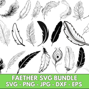 Feather Svg Bundle, Feather birds svg, Boho feather svg, Flying birds Svg, Tribal feather svg, Peacock Feather svg, For Cricut, Silhouette