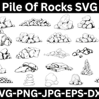 STONES SVG, Rocks Svg, Stone Svg, Rock Svg, Stones Clipart, Rocks ...