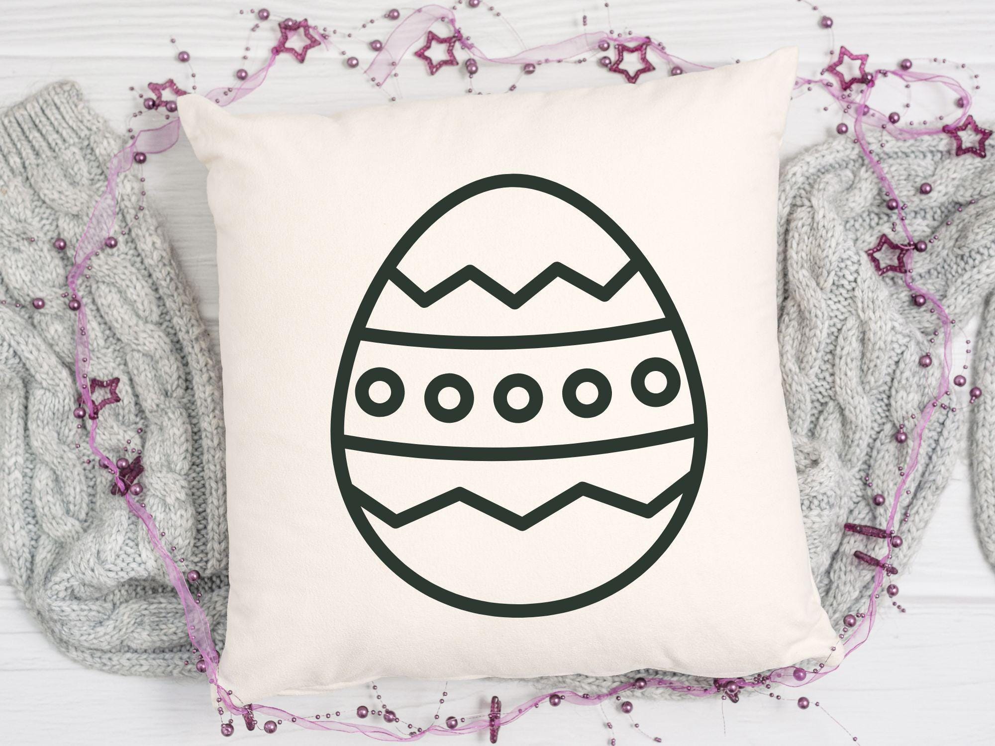 Easter Egg SVG Bundle: Silhouette Vector Cut Files (digital Download ...