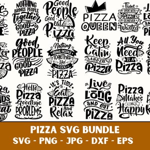 Pizza Svg Bundle ,Pizza SVG, Pizza Bundle SVG, Pizza Sayings SVG, Pizza Clipart, Pizza Party, Food svg, Pizza Board svg, Silhouette Cricut