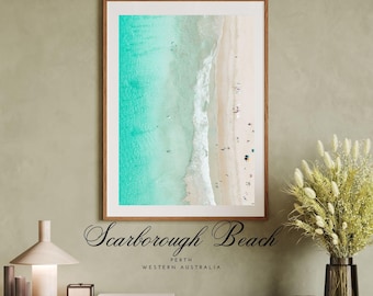 Scarborough Beach Affordable Wall Art Digital Download Printable Surfer Photos Western Australia Beaches Surfing Pictures Ocean Waves Image