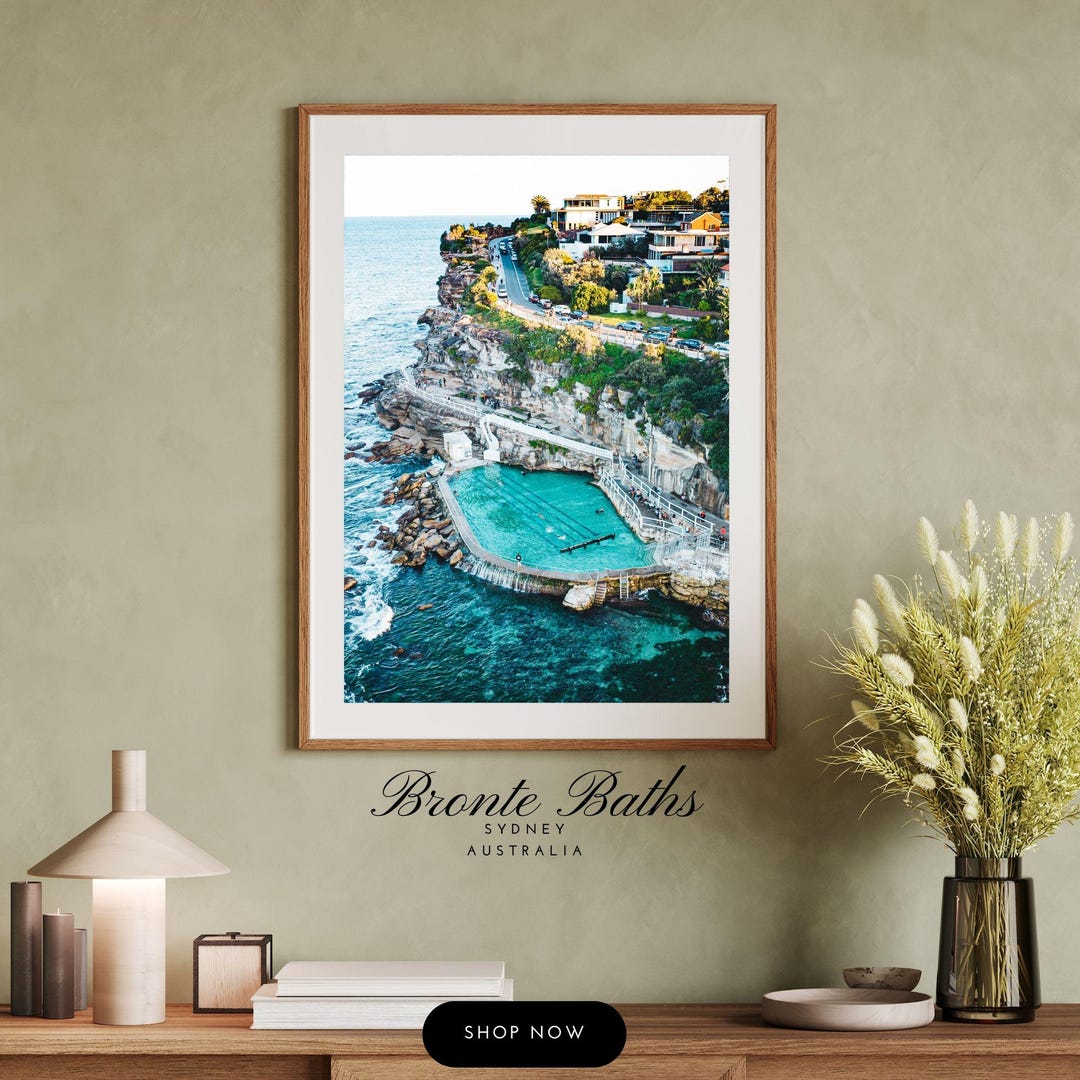Bronte Pool Sign Bronte Baths Sydney Rock Pool Digital Download Photos Australia Beaches ...