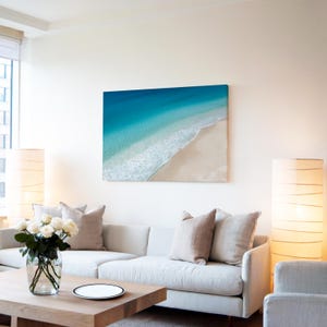 Ocean Landscape Canvas Wall Digital Art, Bunker Bay Beach Printable Picture, Dunsborough Western Australia Prints, Aerial Coast Photography