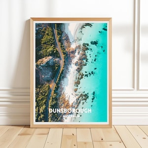 Western Australia Digital Art Print, Beach Photo Australia Travel Poster, Aerial Beach Scene Photography, Seascape Downloadable Wallpaper