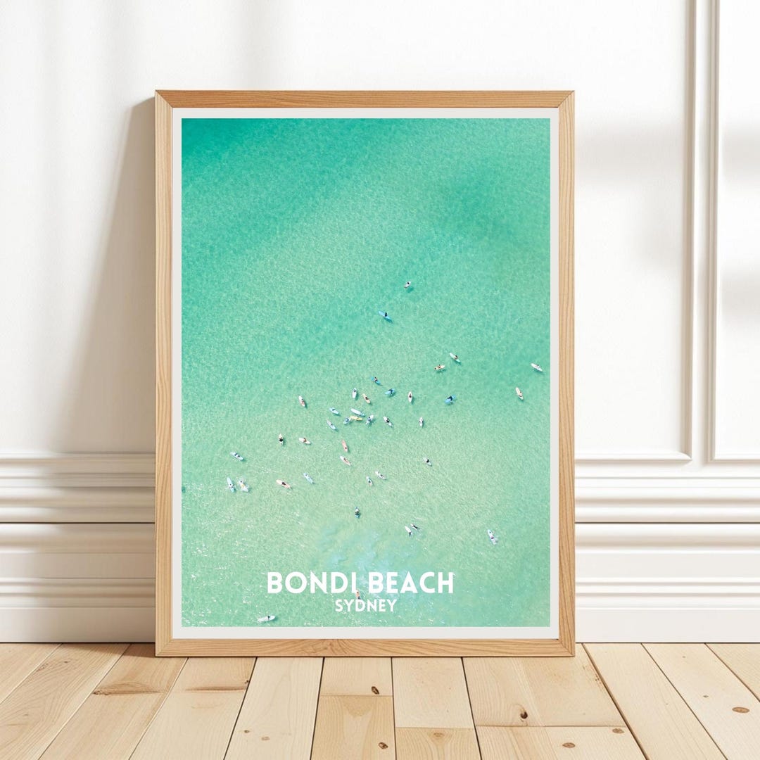 Bondi Beach Surf Poster, Aerial Surfing Pictures, Surfer Printable Wall Art, Australia Beach House Decor Artwork,ocean Wave Photo Download - Etsy Australia