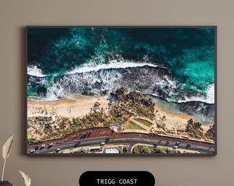 Trigg Beach Birdseye View iphone wallpaper Perth Golden Hour  Sunset Photos |Landscape Nature Photography Prints Australia |Printable Photos