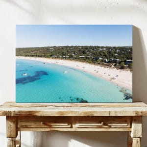 Eagle Bay Dunsboro Leinwand Poster, Küsten Fotografie Wandkunst, Beachy Wanddekor Drucke, Neue Hausbesitzer Geschenke, Küstenhaus Wanddekoration