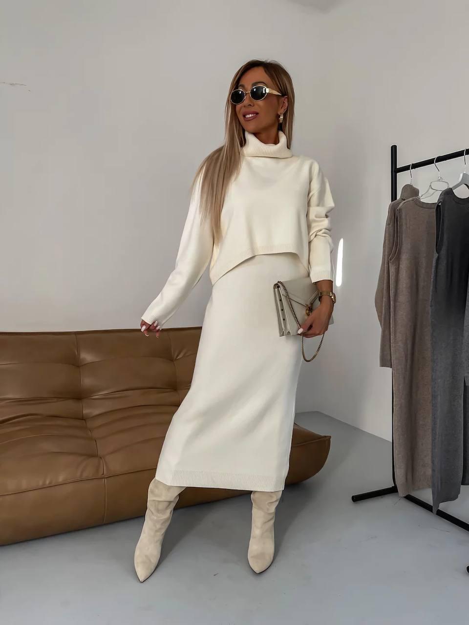 Womens Ivory Sweater Dress - Etsy