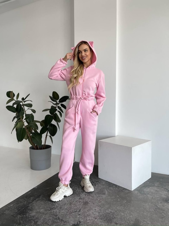 Warm jumpsuit, One Piece Jumpsuit, Romper, Warm Women Overalls, Sweatshirt  Sweatpants Streetwear, onesie, Multiple Colors
