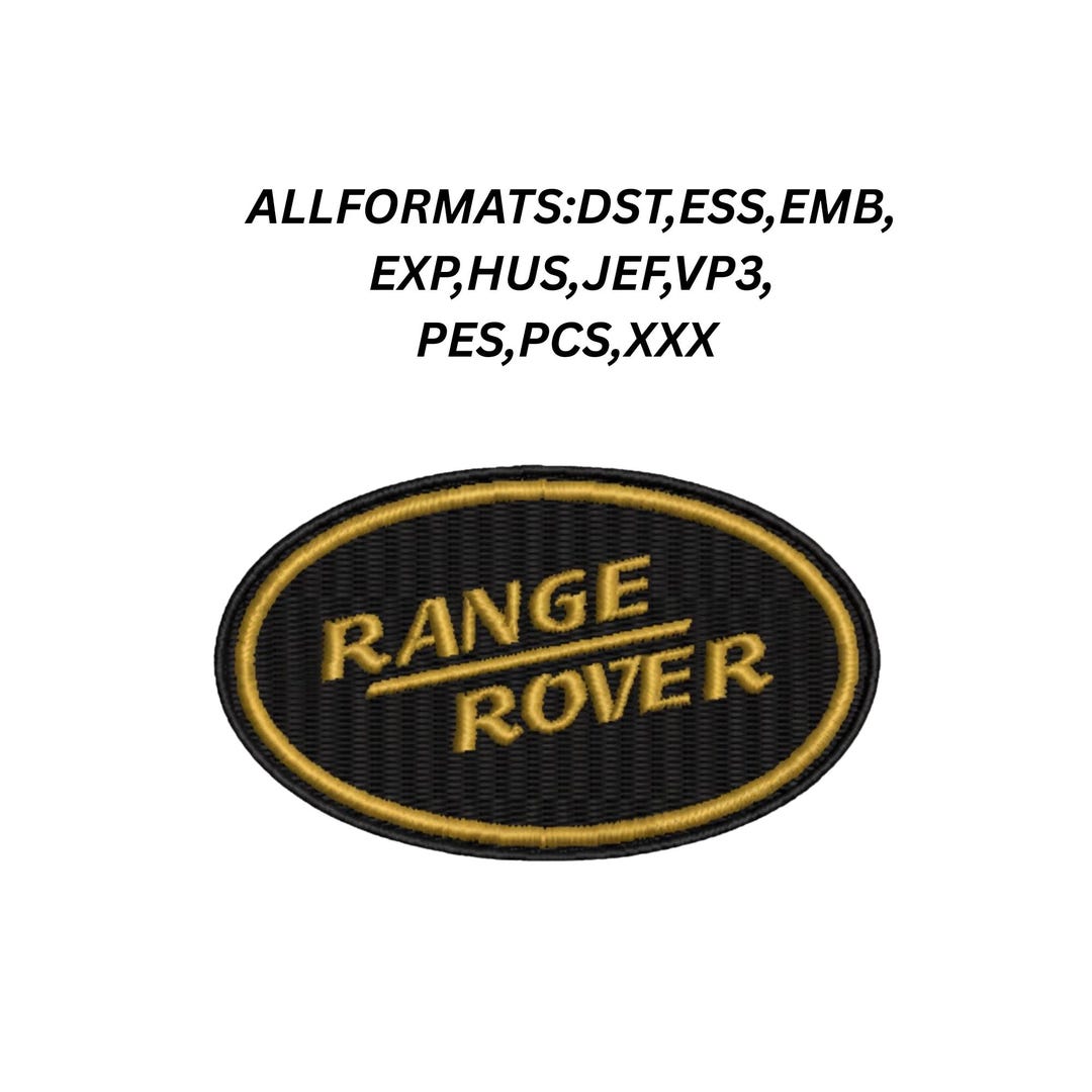 Range Rover Logo Embroidery Design File | Luxury SUV Car Emblem Digital ...