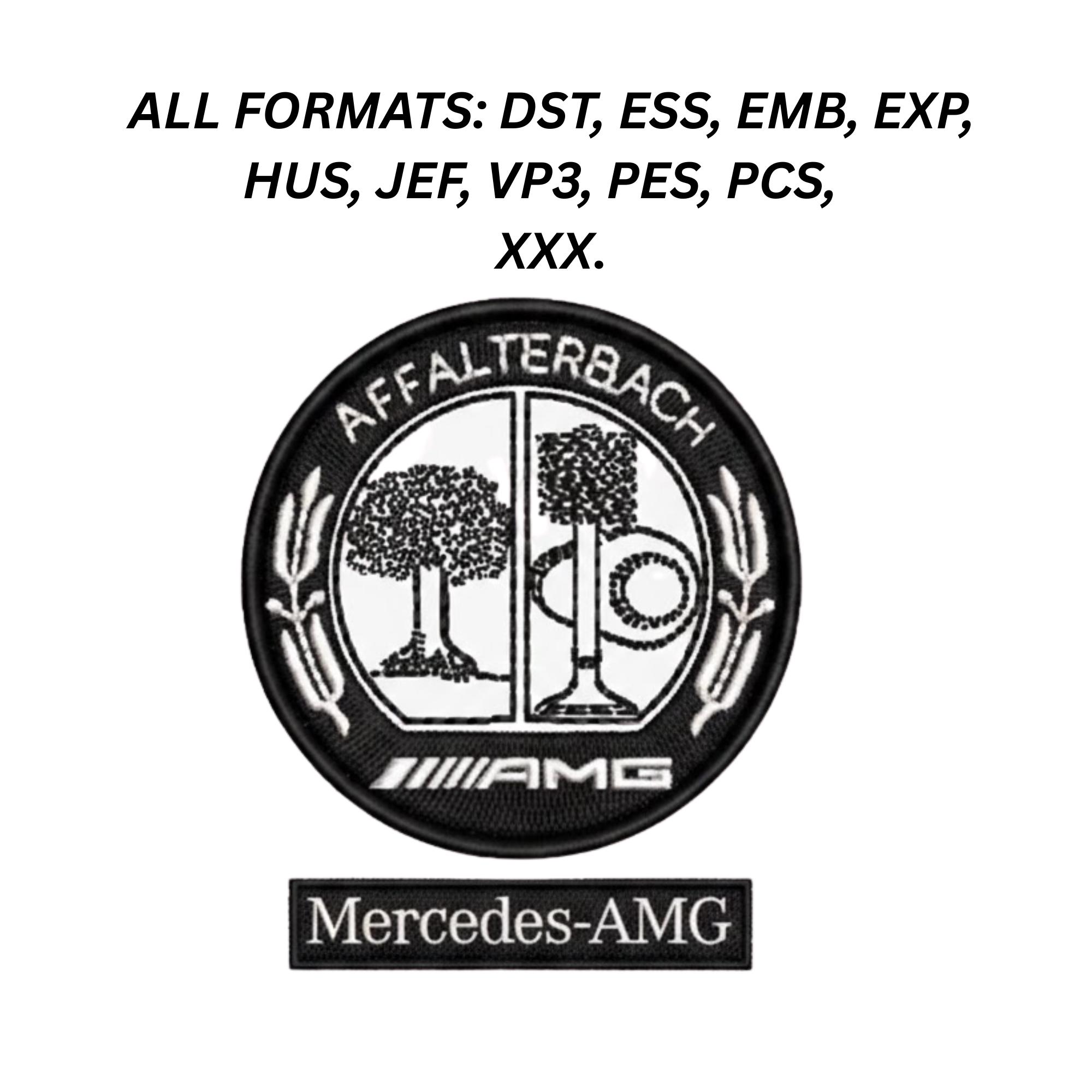 Mercedes-amg Crest Emblem Embroidery Design File - Affalterbach