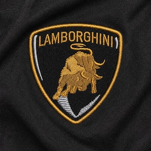Lamborghini-emblembroderi - Digital logotypdesign i flera format