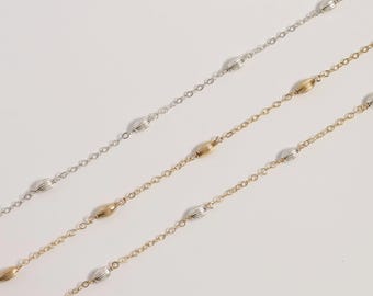 Gewellte Saucer Bead Kette