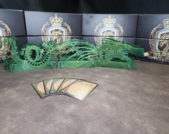 BRIAR CLAW - Magic the Gathering Deck Box - Dragon Design Card Organizer - Acrylic Storage for MTG Collectors & Players - Perfect Gift Idea