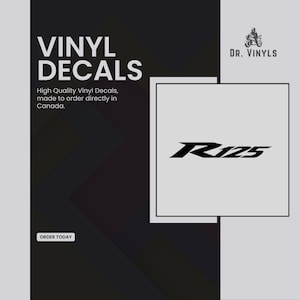 Yamaha R125 Decal | Aftermarket Vinyl Decals x2