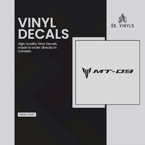 Yamaha MT-09 Decal | Aftermarket Vinyl Decals x2