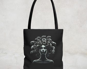 Medusa Tote Bag: Mythology-Inspired Visual Iconography