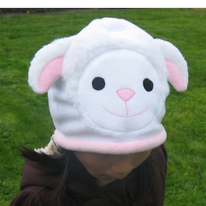 Sheep Fleece Hat - Baby Toddler Girl Children Animal Fleece Hat/Beanie, Baby Infant Toddler Sheep Hat, Lamb Hat, Animal Hat, Fleece Hat