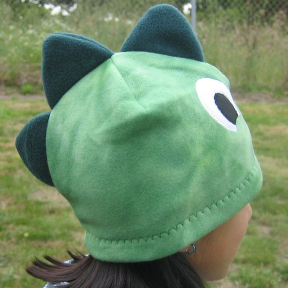 Dinosaur Fleece Hat Green Baby Toddler 