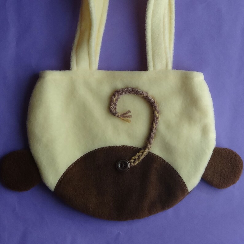 Monkey Purse Monkey Bag Toddler Girl Children Animal Fleece Etsy.de