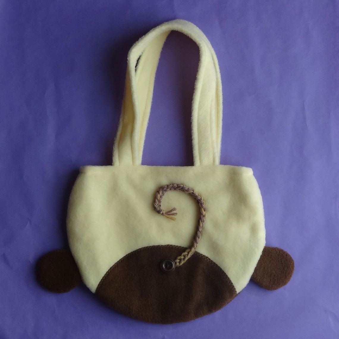 Monkey Purse Monkey Bag Toddler Girl Children Animal Fleece Etsy