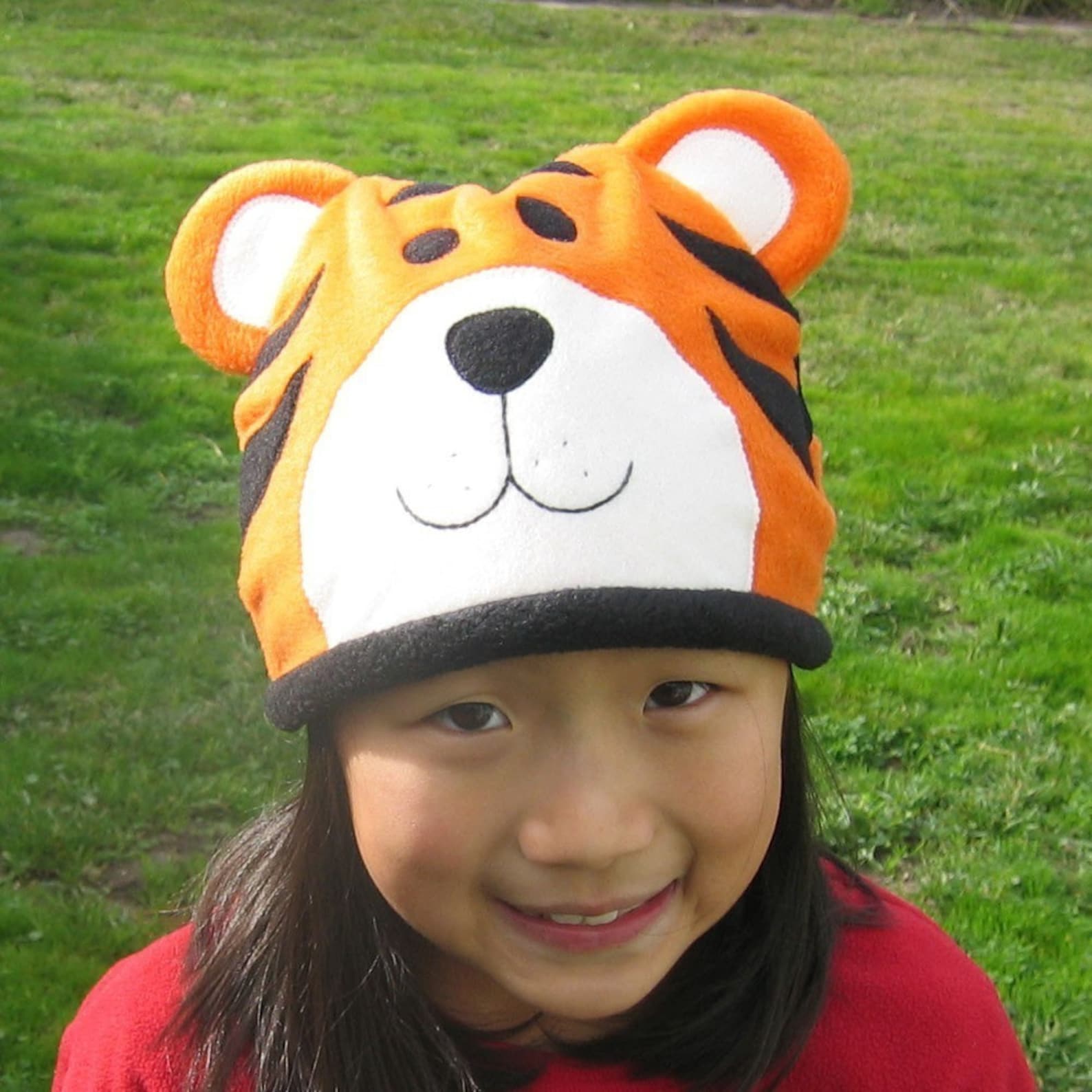 Tiger Fleece Hat Baby Toddler Children Adult Fleece Hat/beanie, Baby