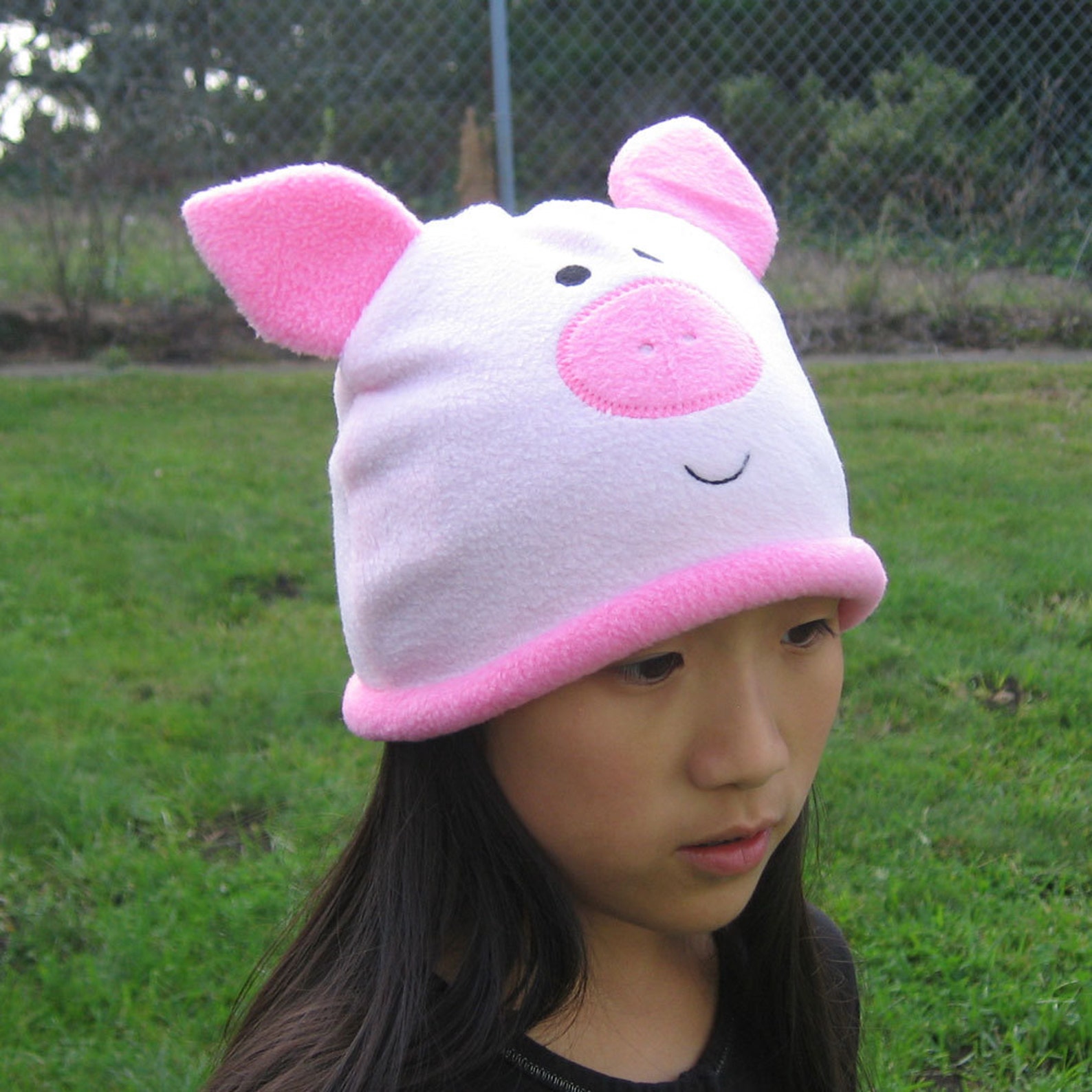 Pig Fleece Hat Baby Toddler Children Adult Animal Fleece Etsy