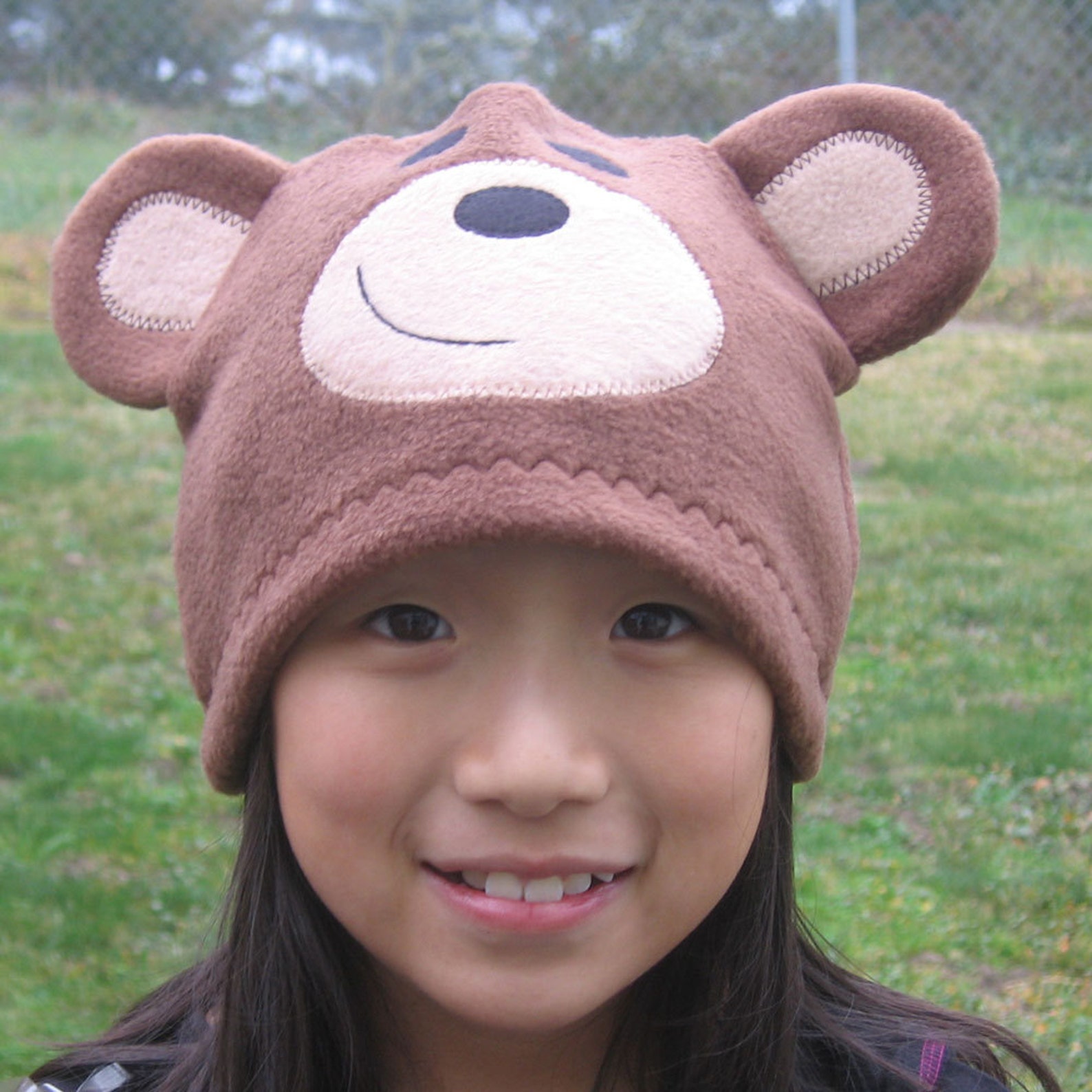 Bear Fleece Hat Baby Toddler Children Adult Animal Fleece Hat/beanie