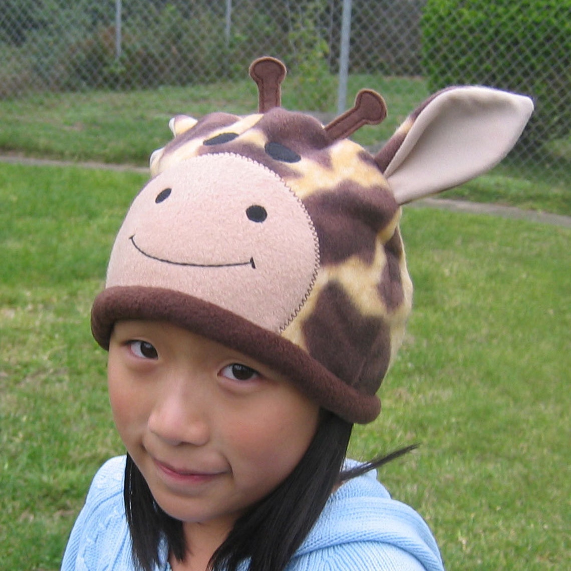 Giraffe Fleece Hat Baby Toddler Children Adult Animal Fleece - Etsy