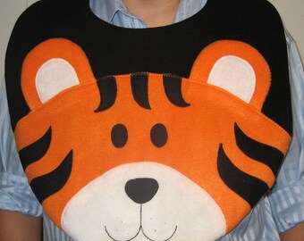 Adult Tiger Bib, Reversible Clothing Protector