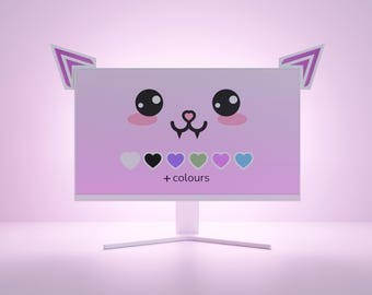 Cat Ears for Monitors and Screens - PC Gaming Décor