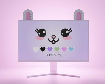 Kawaii Monitor Decoration, PC Accessories, Monitor Decor