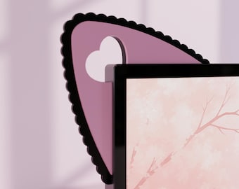 Kawaii Cat Ear Screen Topper, PC Gaming Decor